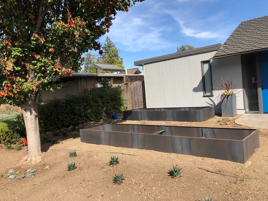 Expandable Modular Corten Planter Beds