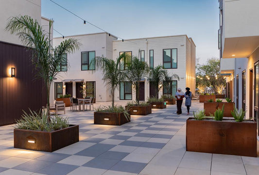 Corten Steel Planters For Palm Trees