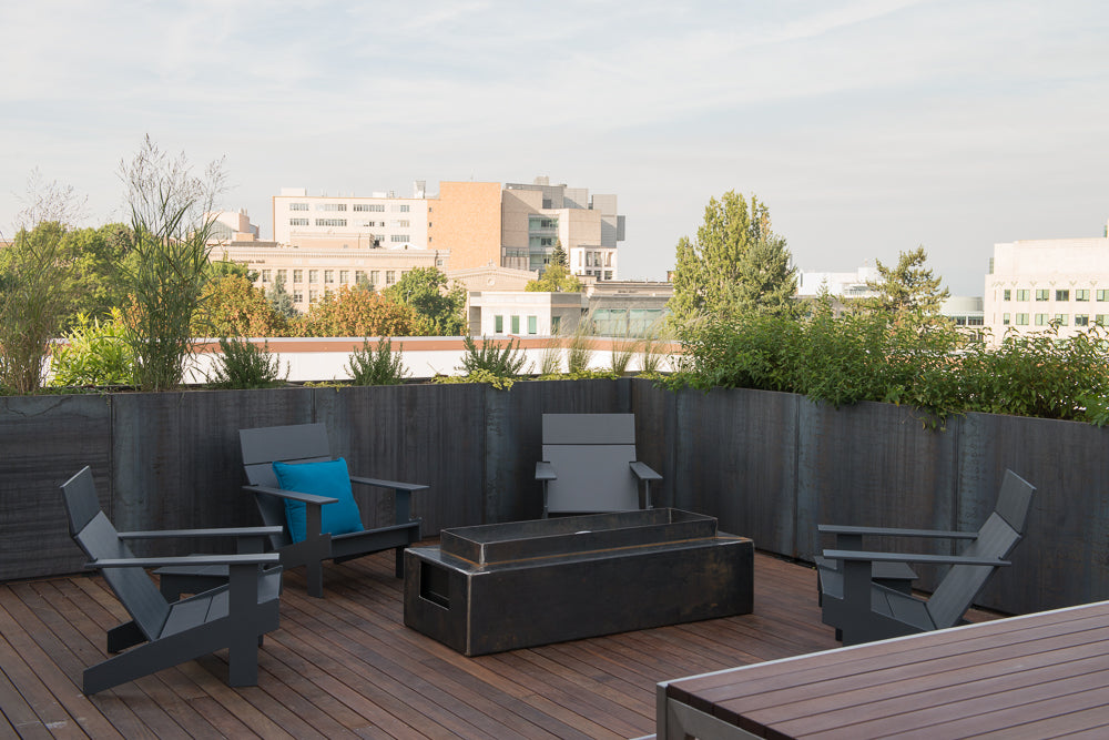 Tall Custom Corten Steel Planters